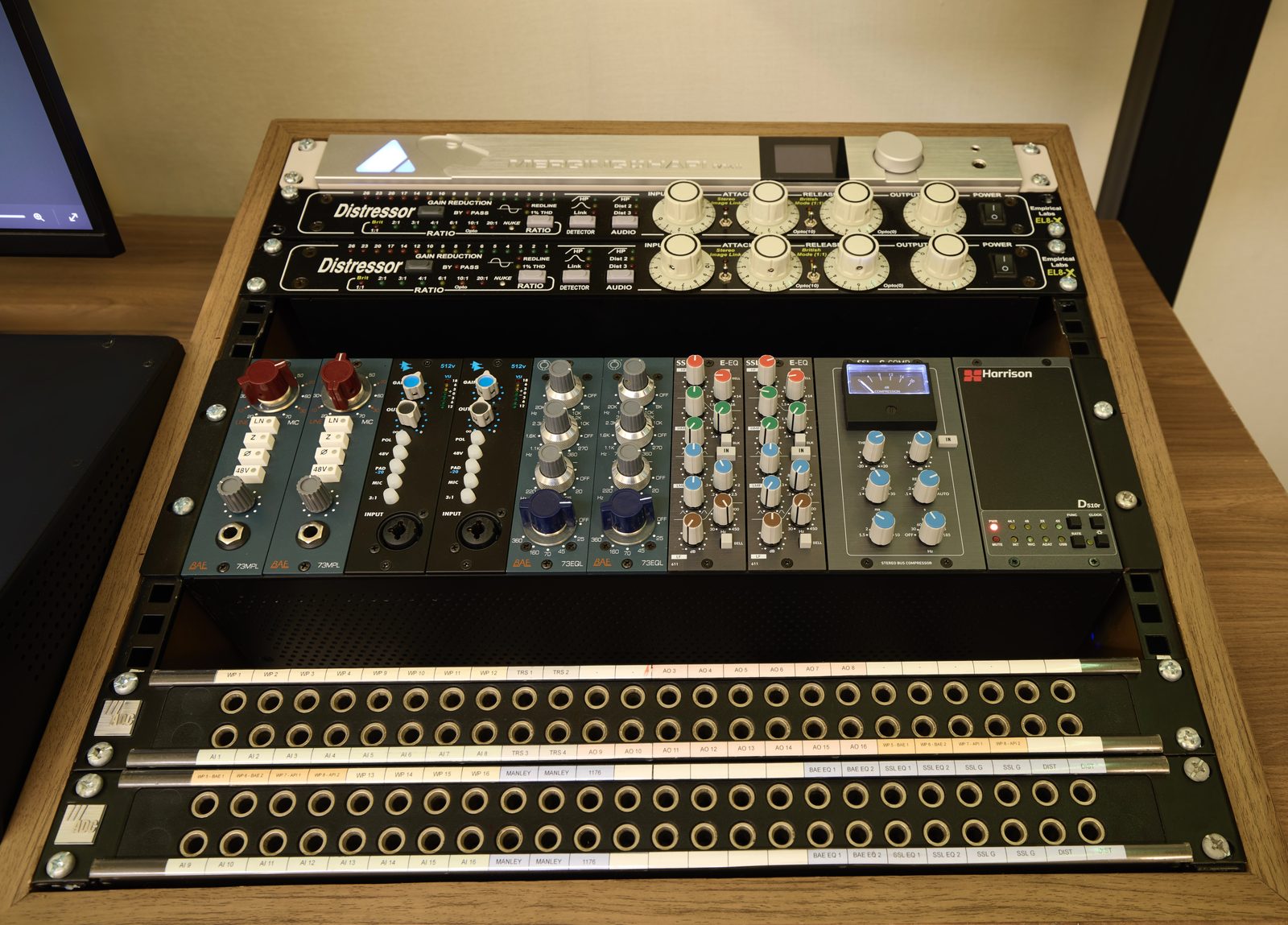 Lark Tone EQP-KT, Warm Audio WA76, UA 1176LN and Manley Vari-Mu limiters